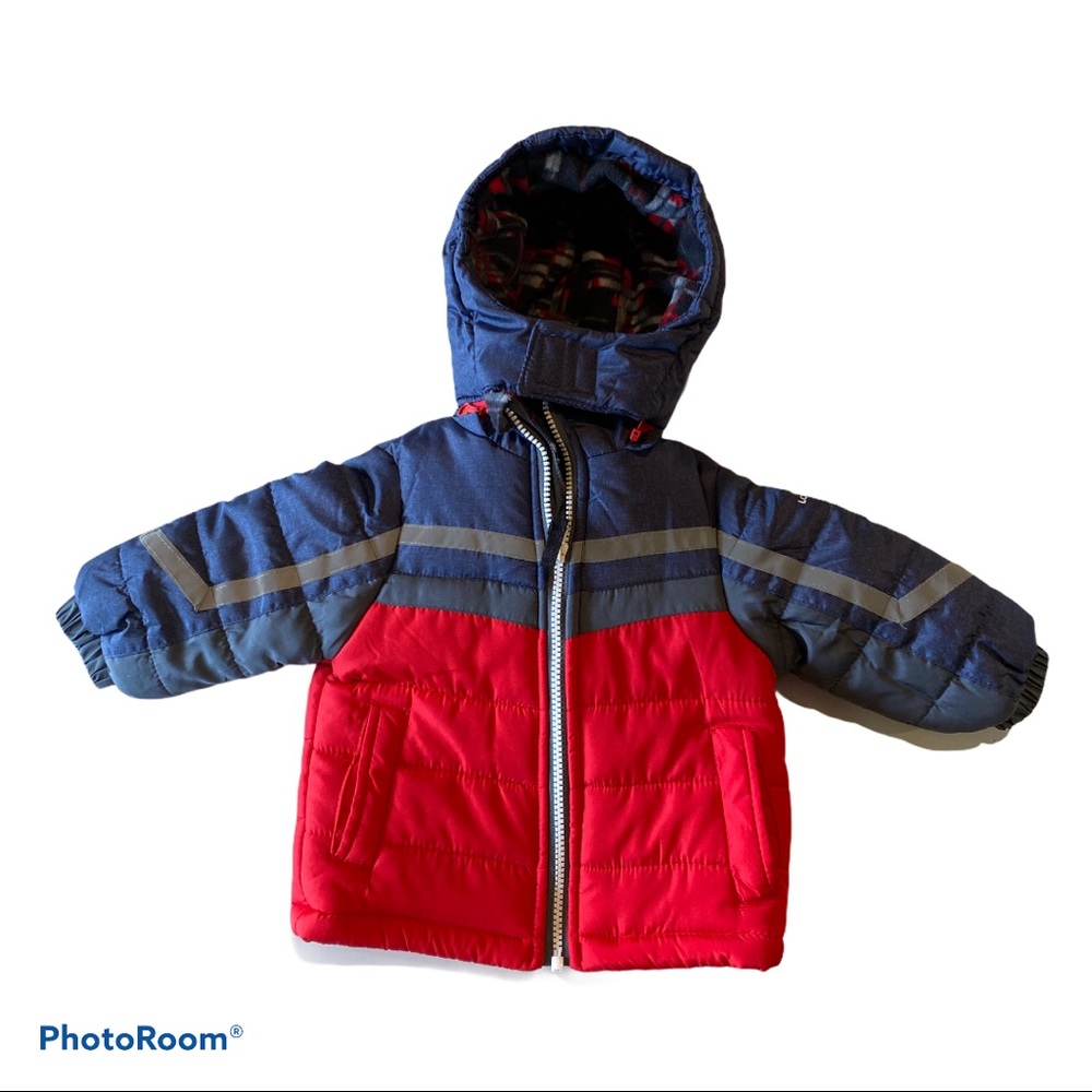 London Fog Boy Hoodie Jacket Puffer Long Sleeve